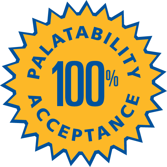 100% Palatability Acceptance Seal